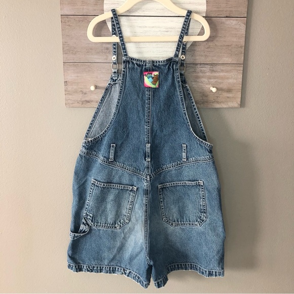 Vintage Cartoon Network ScoobyDoo Embroidered Jean Short Overalls 12 - Picture 4 of 6